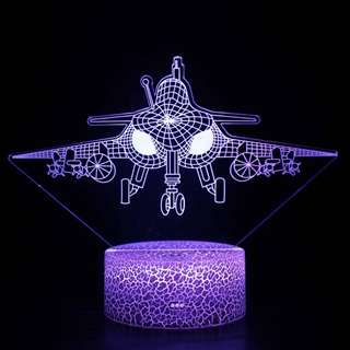 Jagerfly 3D lampe med fjernbetjening -  16 lysfarver - dæmpbar